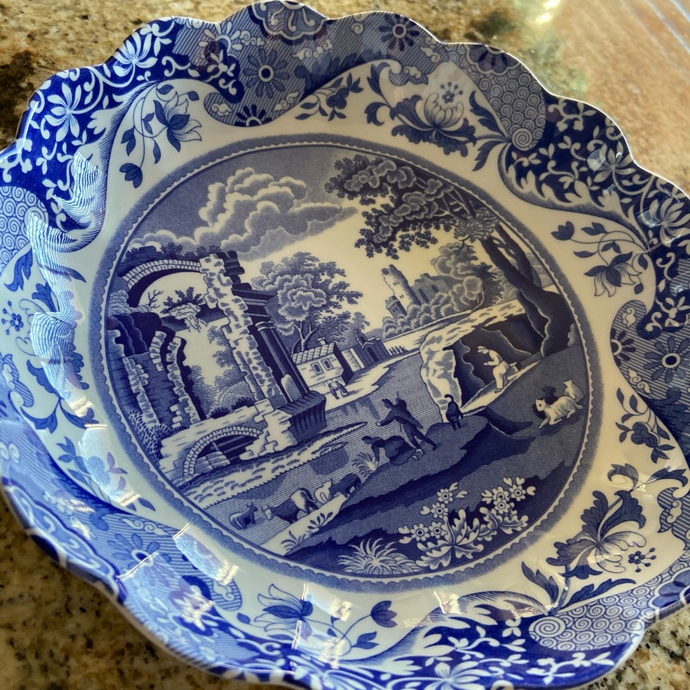 Spode Blue Willow Serving Bowl 8” Diameter